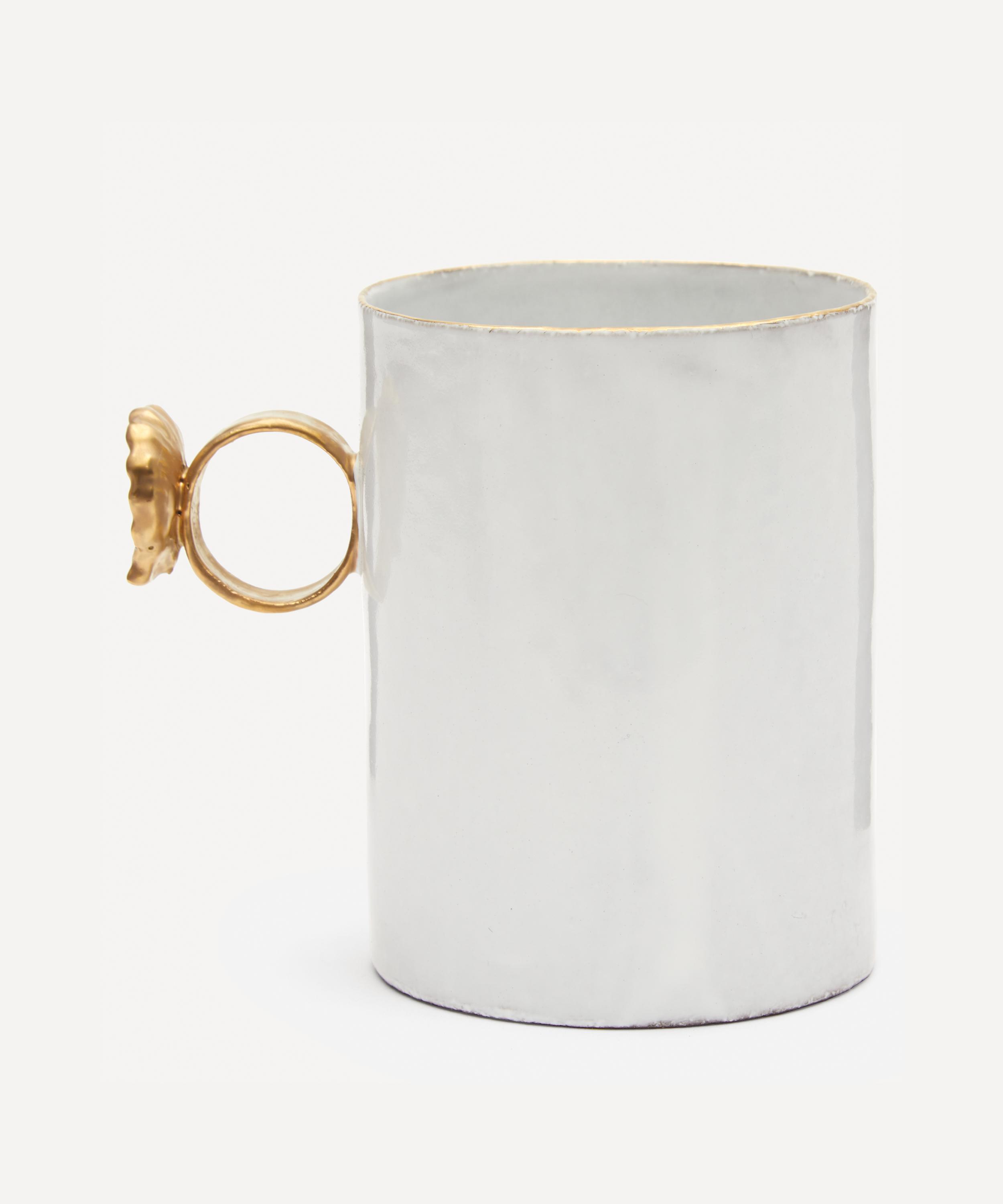 Tasse à Café Astier De Villatte – Modèle Serena Carone – Blanc – NEUVE