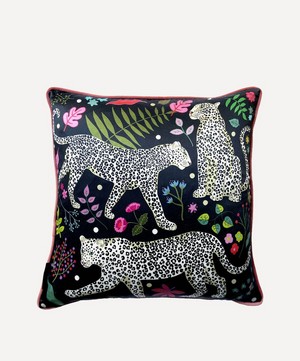 Karen Mabon - Snow Leopard Cushion image number 0