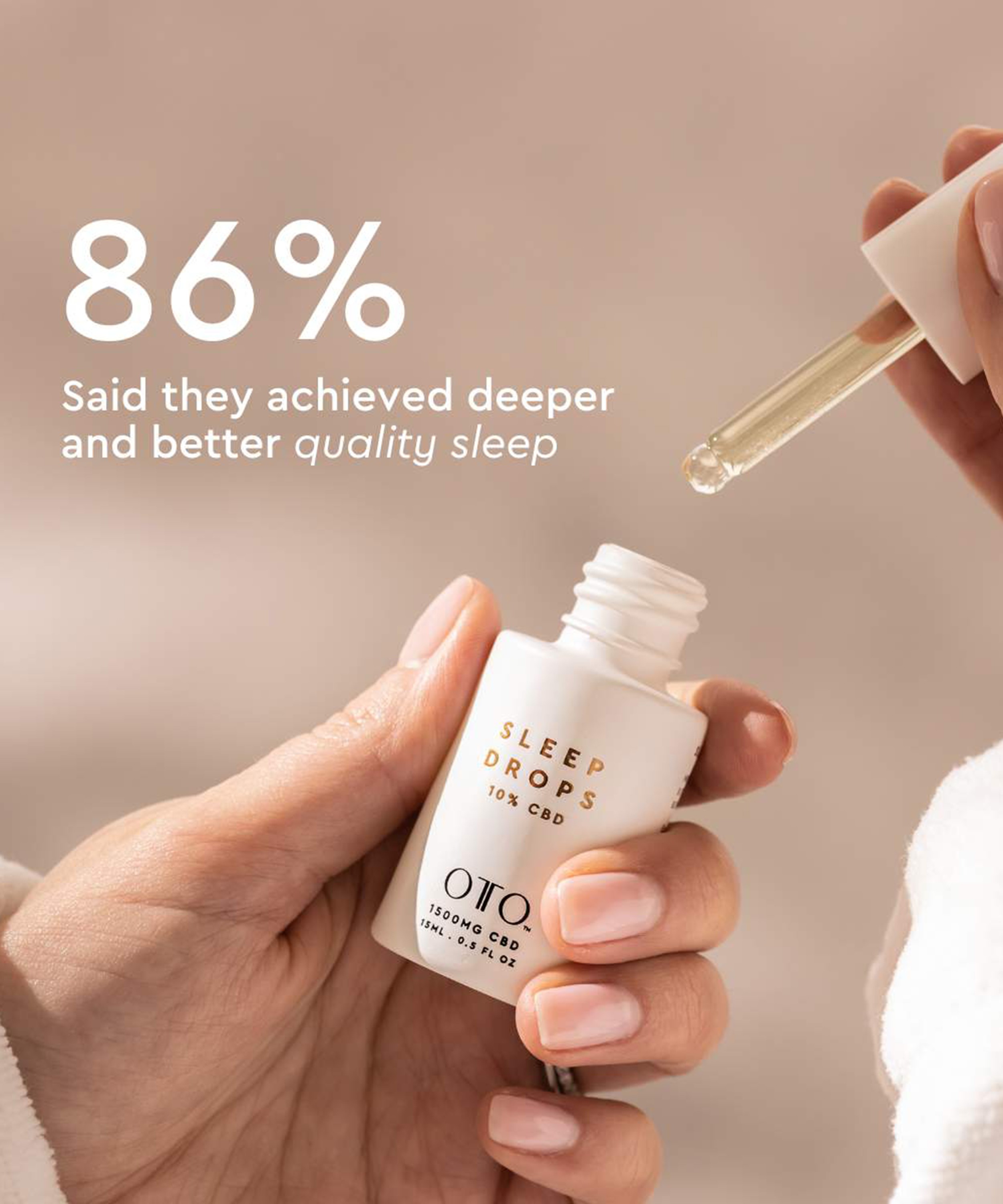 OTO - 10% CBD Sleep Drops 15ml image number 1