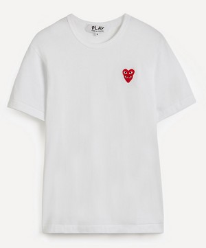 Comme des Garçons Play - Heart Logo Patch Cotton T-Shirt image number 0