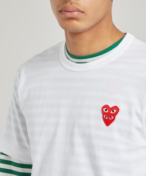 Comme des Garçons Play - Heart Logo Patch Cotton T-Shirt image number 4