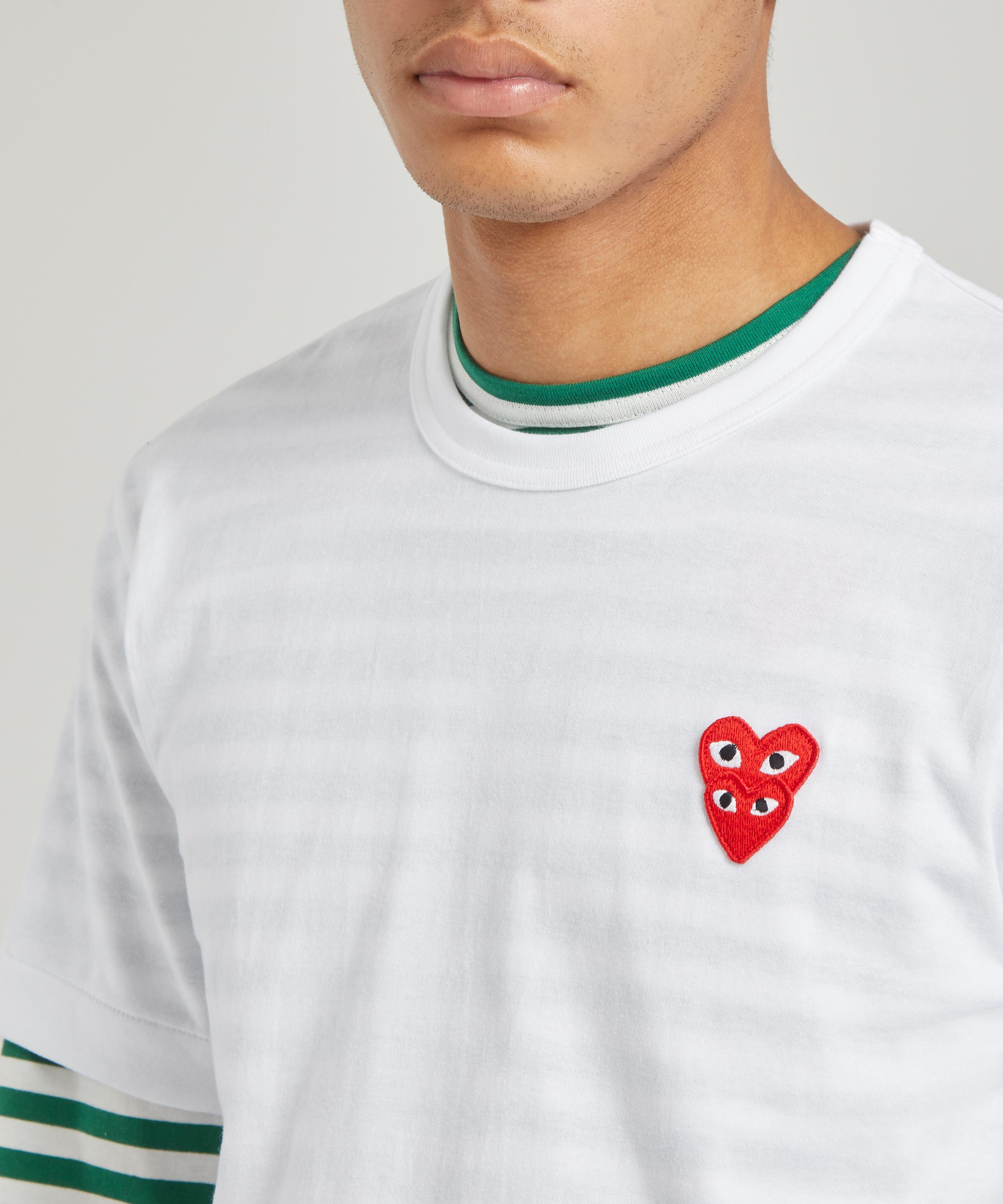 Shirt with shop heart logo