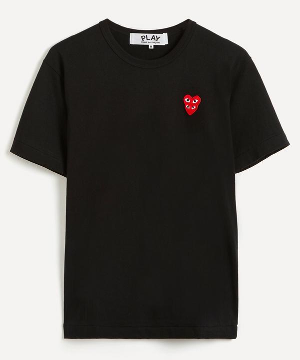 Comme des Garçons Play - Heart Logo Patch Cotton T-Shirt image number null