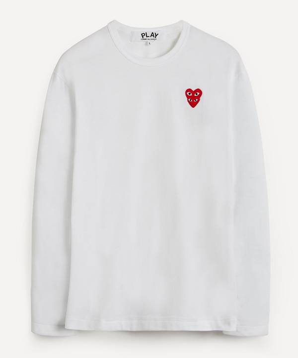 Comme des Garçons Play - Heart Logo Patch Long-Sleeve T-Shirt