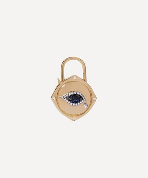 Annoushka - 18ct Gold Lovelock Sapphire and Diamond Evil Eye Charm image number 0