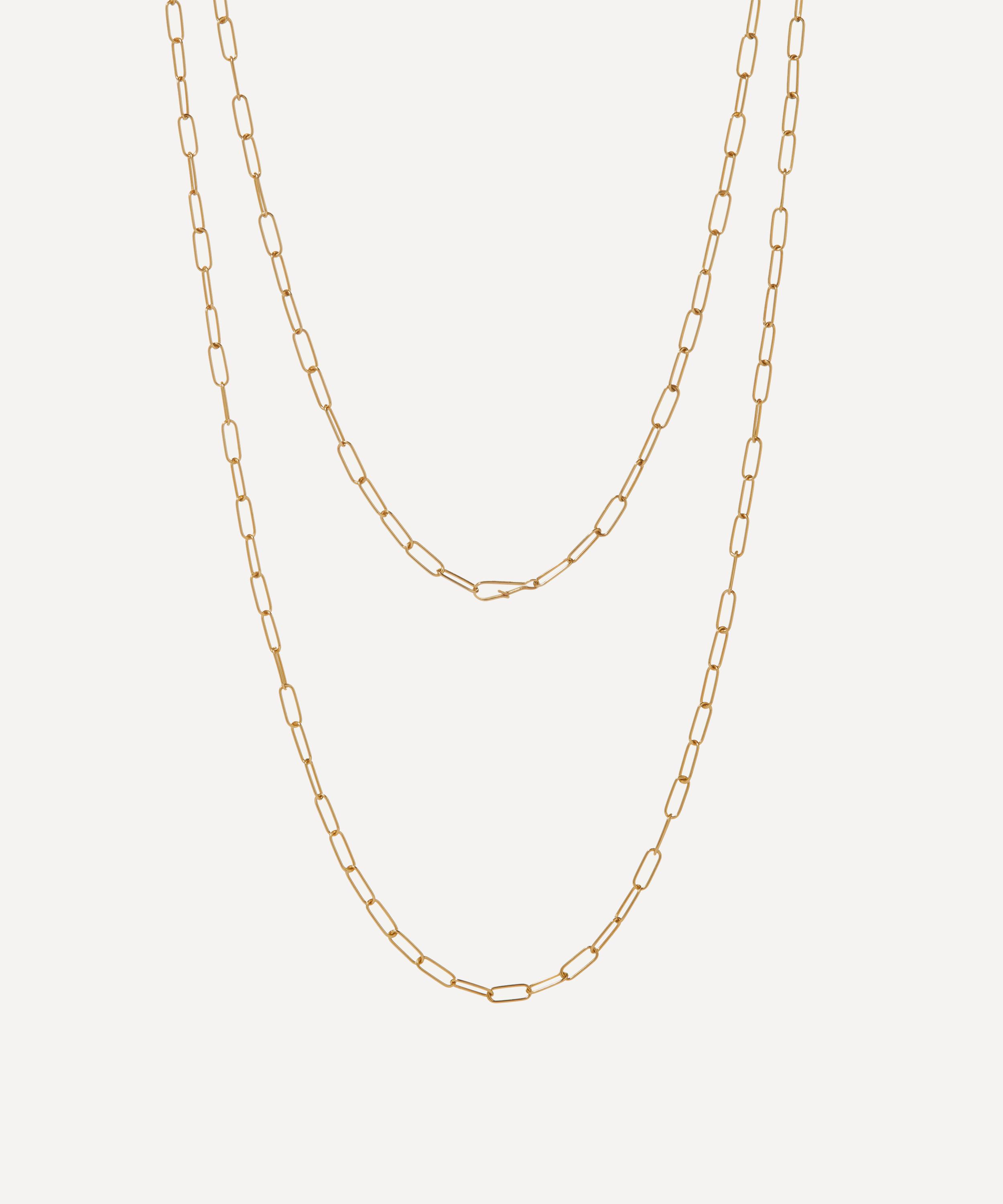 Annoushka - 14ct Gold Mini Long Cable Chain Necklace image number null