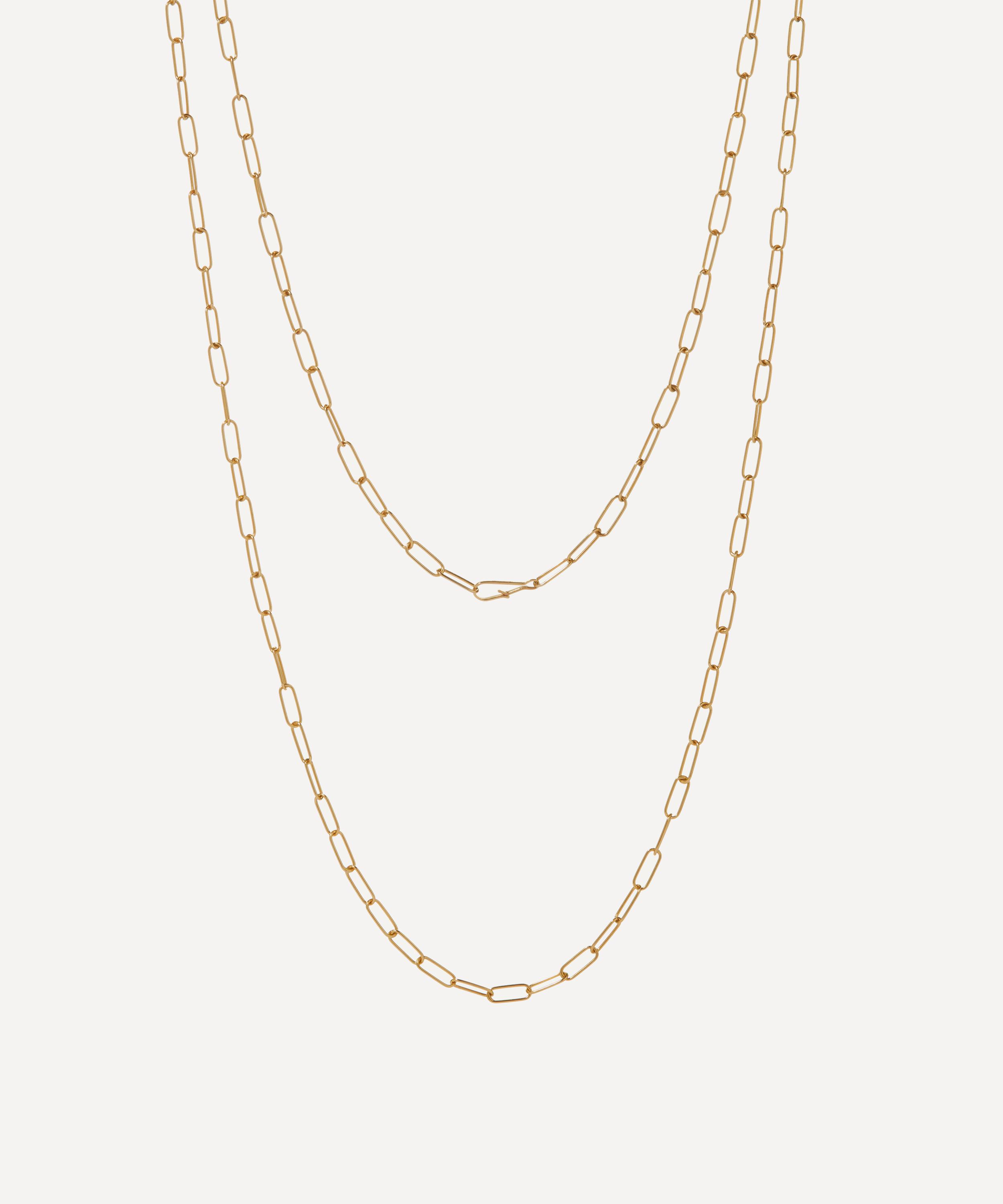 Annoushka - 14ct Gold Mini Long Cable Chain Necklace image number 