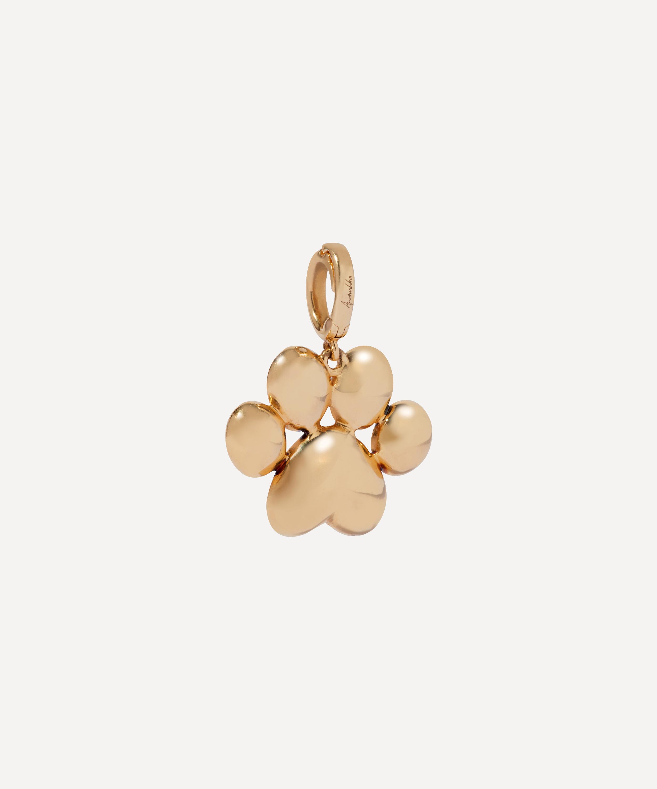 Annoushka - 18ct Gold Diamond Paw Print Charm image number 3