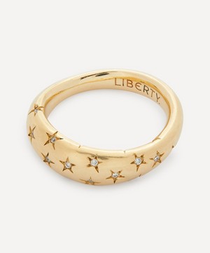 Liberty - 18ct Gold Handmade Ianthe Star Diamond Ring image number 2