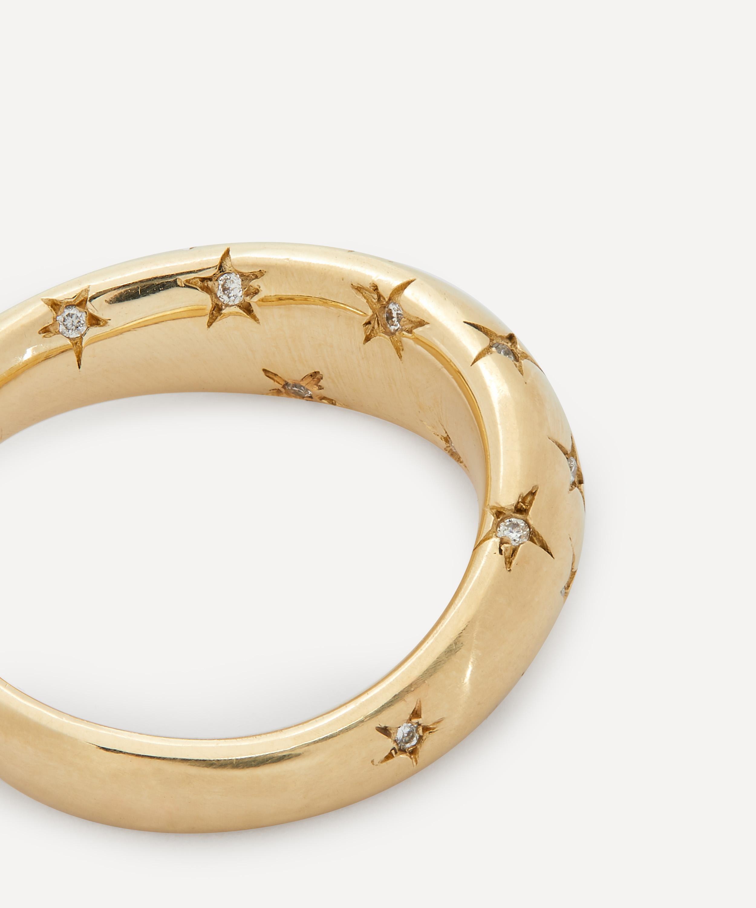 Liberty 18ct Gold Handmade Ianthe Star Diamond Ring | Liberty