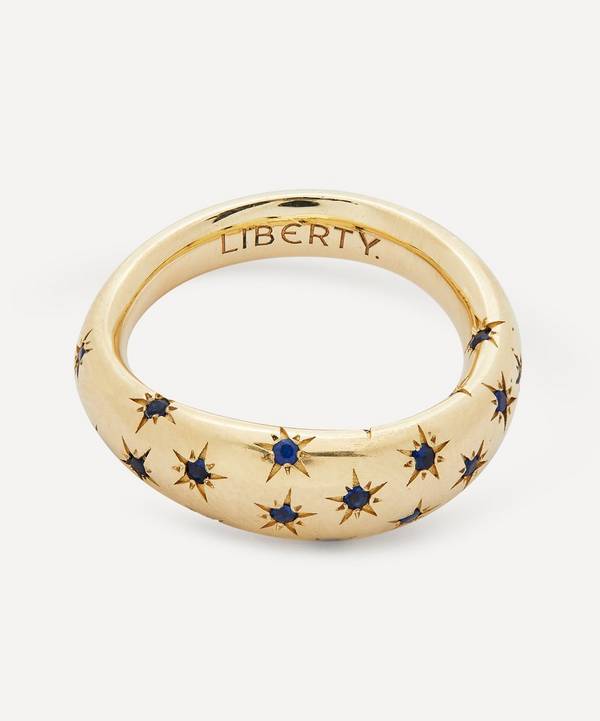 Liberty - 9ct Gold Handmade Ianthe Star Blue Sapphire Ring