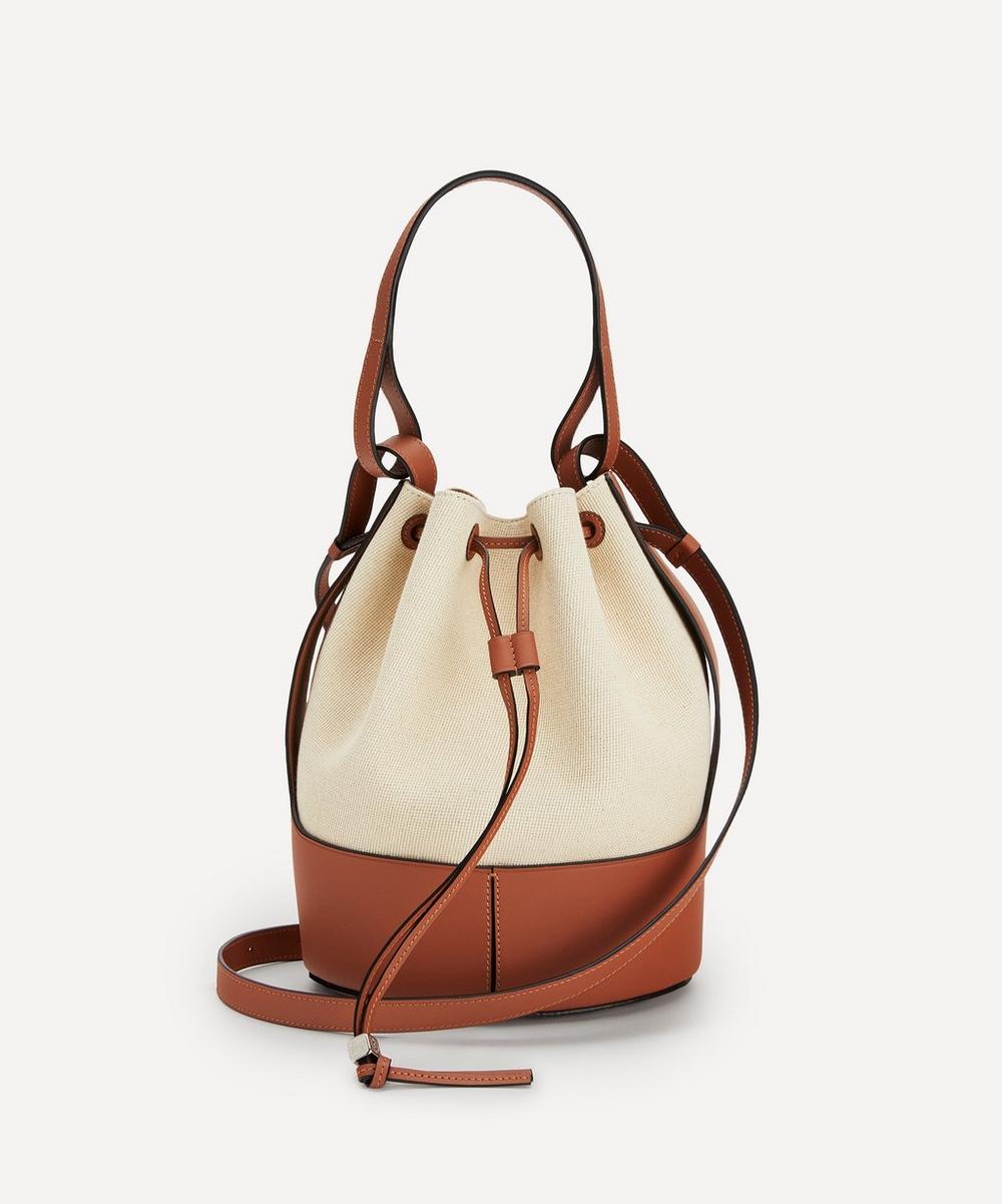Loewe Balloon Bag in Beige Canvas and Brown Leather Cloth ref.560894 - Joli  Closet