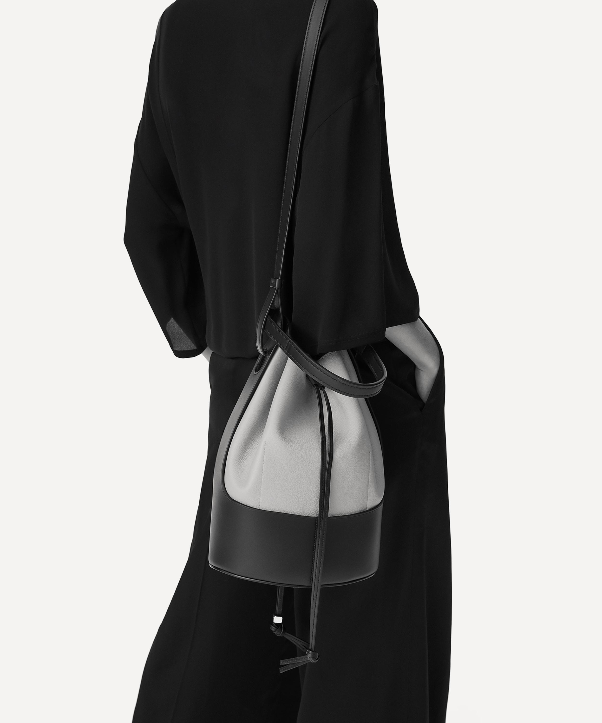 Loewe Black Anagram Canvas and Leather Balloon Bucket Bag Loewe