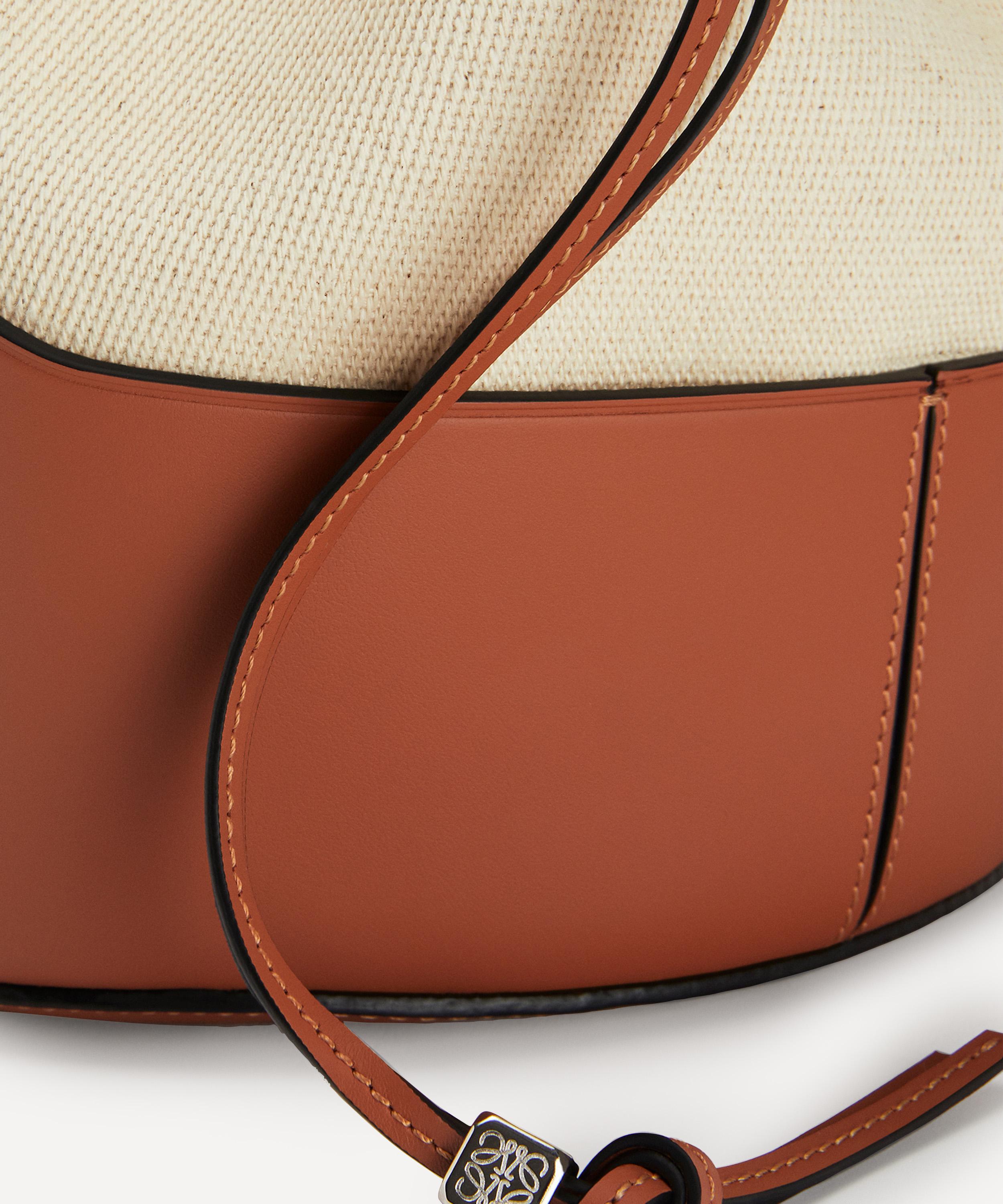 LOEWE brown Small Leather Balloon Bucket Bag