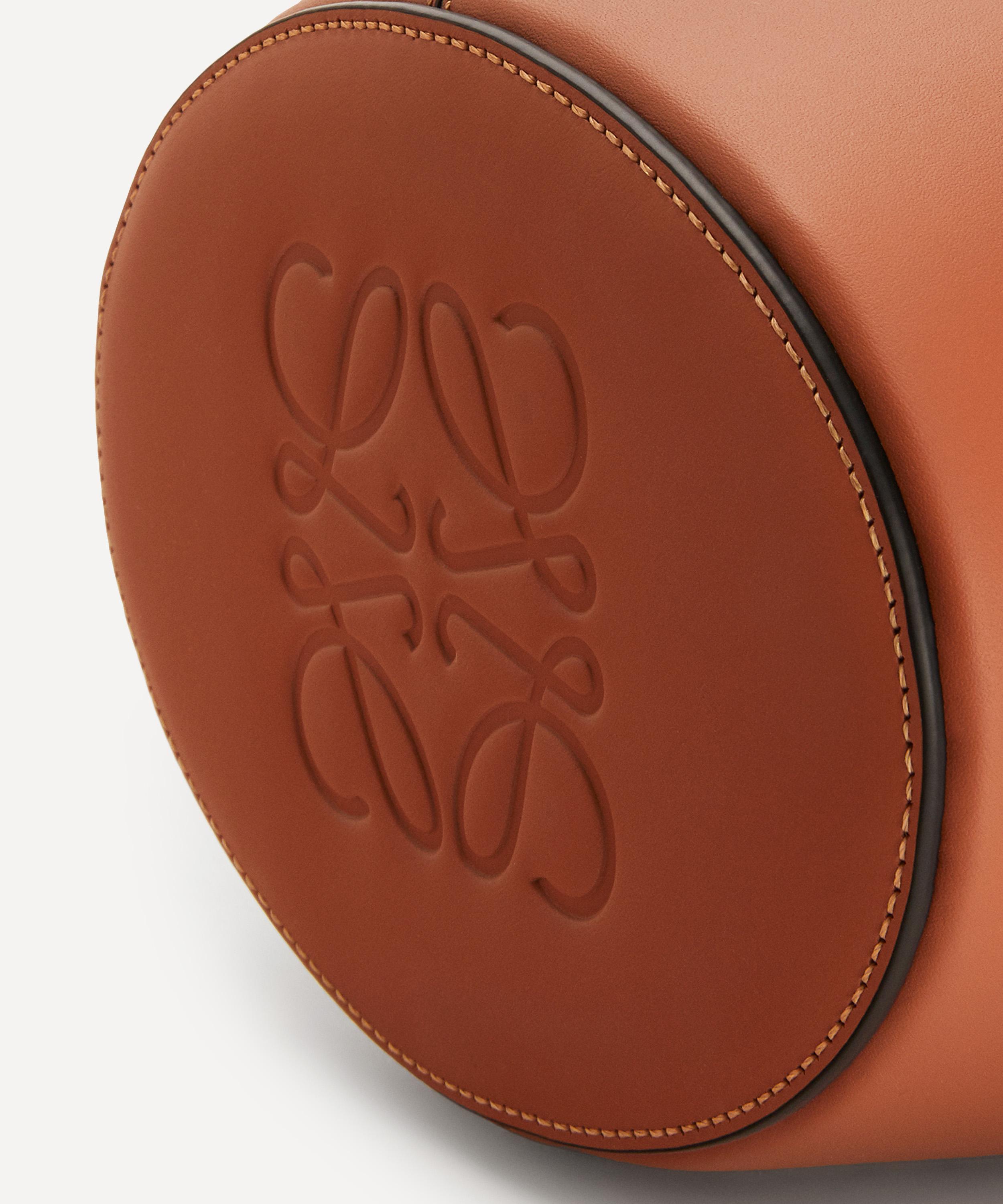 Loewe - Small Balloon Leather and Canvas Bucket Bag image number 6