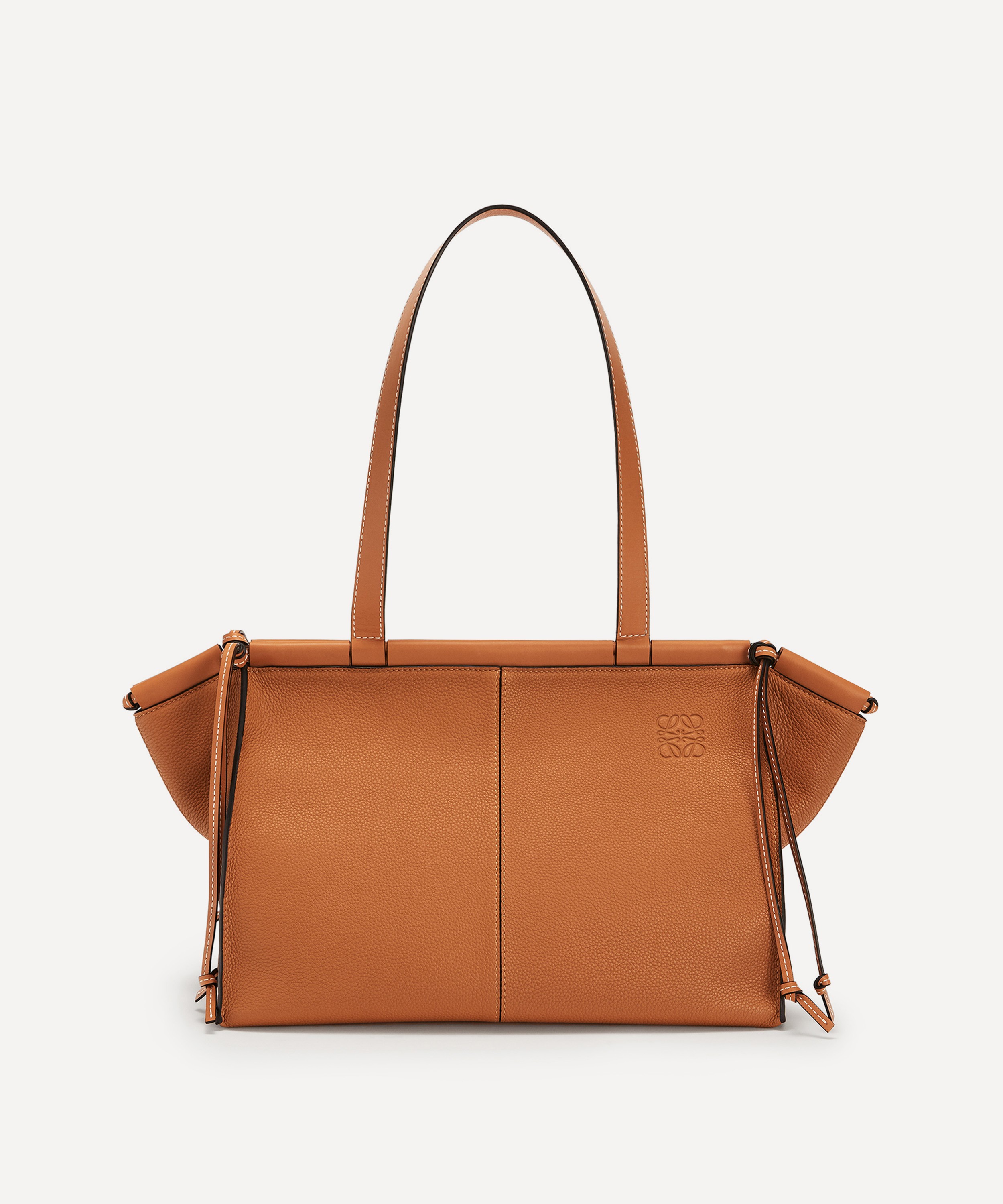 Loewe Cushion Small Canvas Tote Bag in Natural