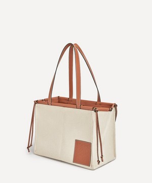 Loewe - Cushion Canvas and Leather Tote Bag image number 1