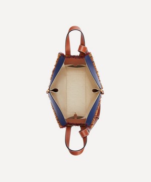 Loewe - Small Hammock Leather and Tartan Bag image number 4