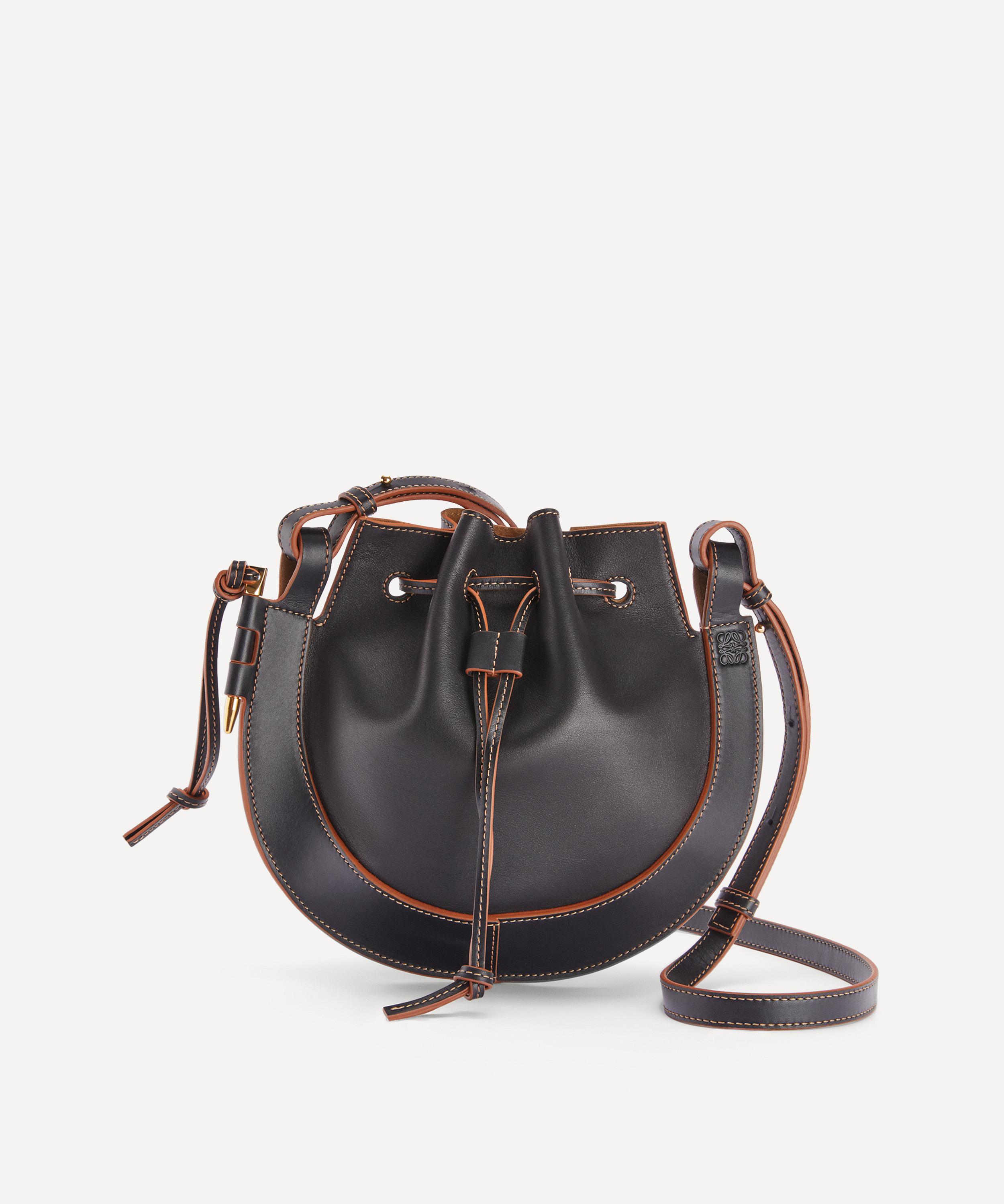 Loewe Small Horseshoe Leather Saddle Bag Liberty