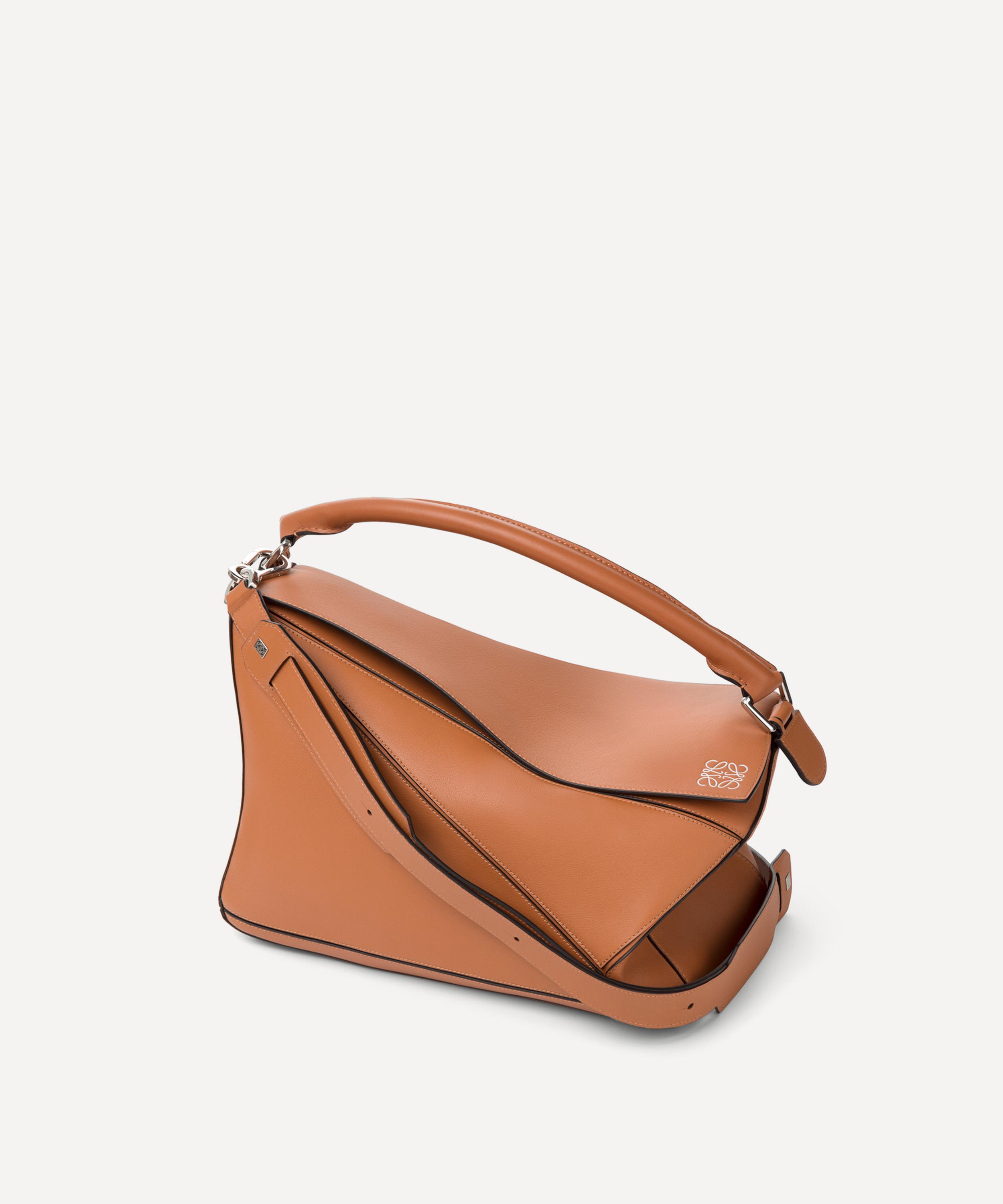 Puzzle medium leather shoulder bag