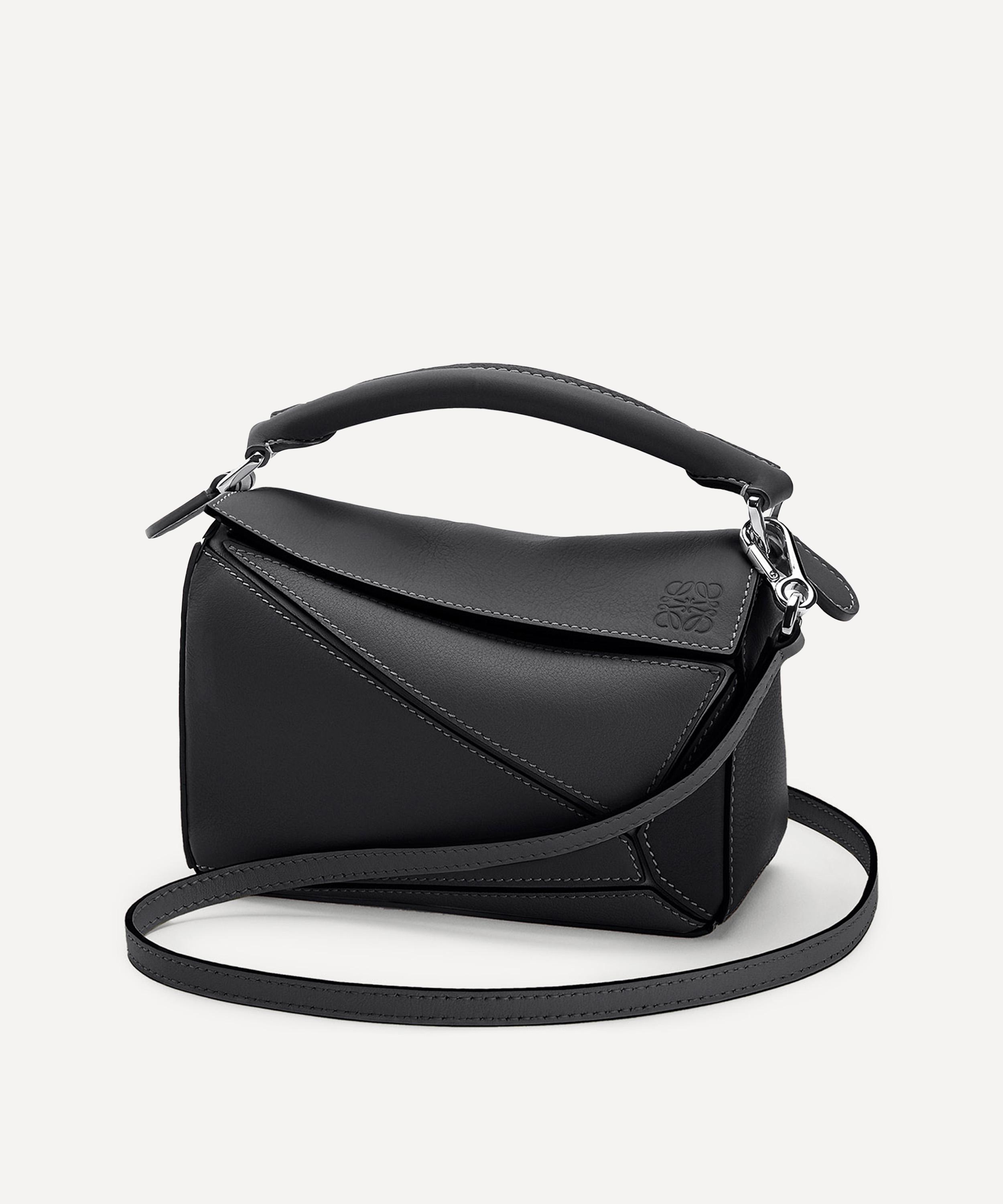 Loewe Women's Luxury Mini Puzzle Bag in Classic Calfskin for - Black - Shoulder Bags