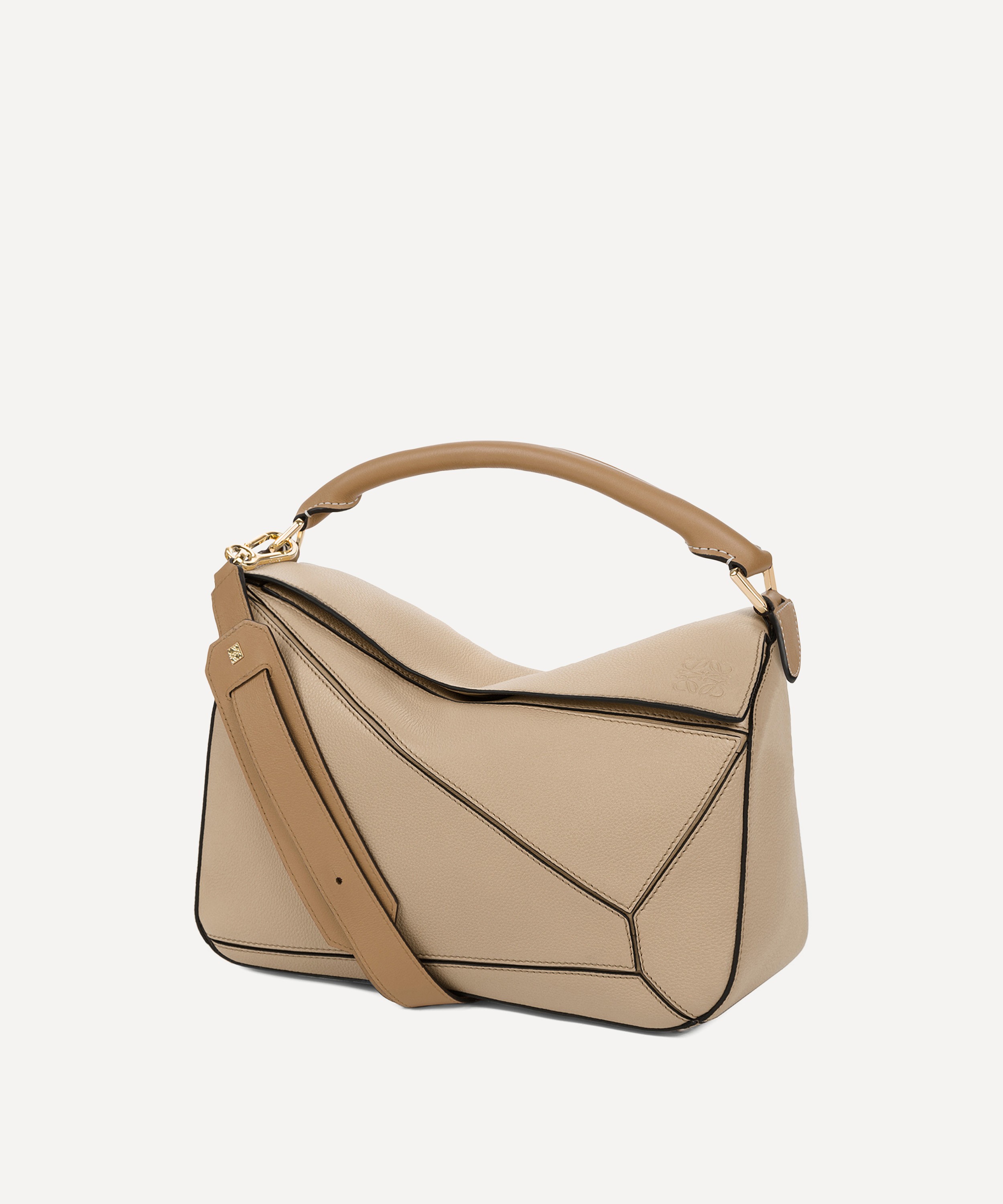 Small 6pm Leather Shoulder Bag In Sand