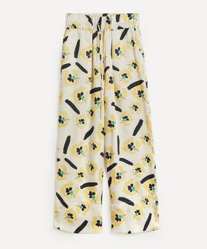 Andi Floral Satin Twill Trousers