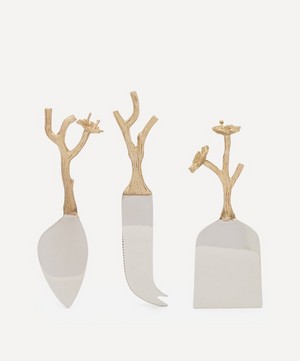 Doing Goods - Ava Blossom Cheese Knives Set of Three image number 1