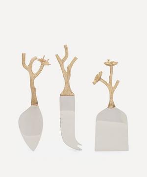 Doing Goods - Ava Blossom Cheese Knives Set of Three image number 1