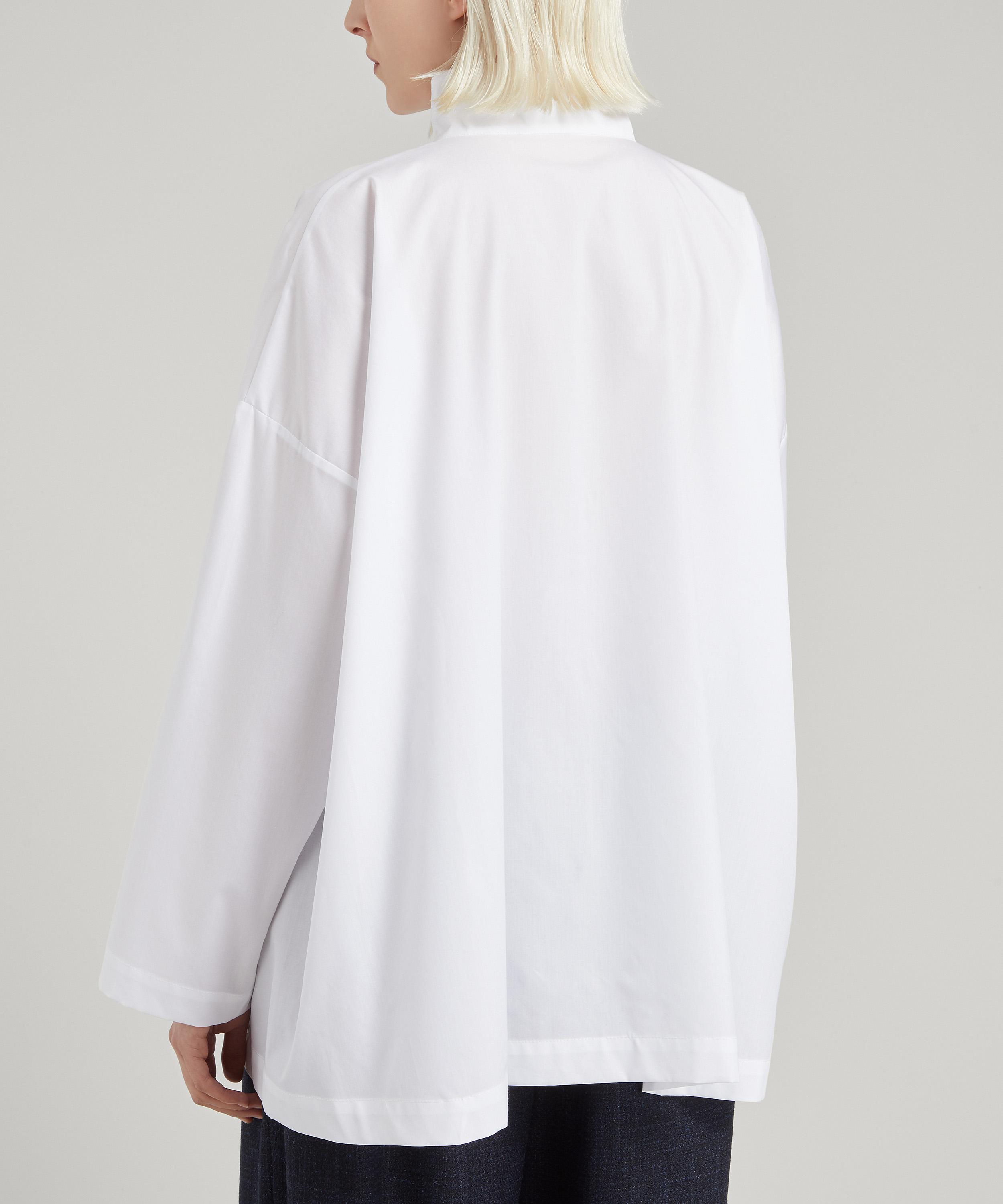 Eskandar Angled Side Seam Cotton Shirt | Liberty