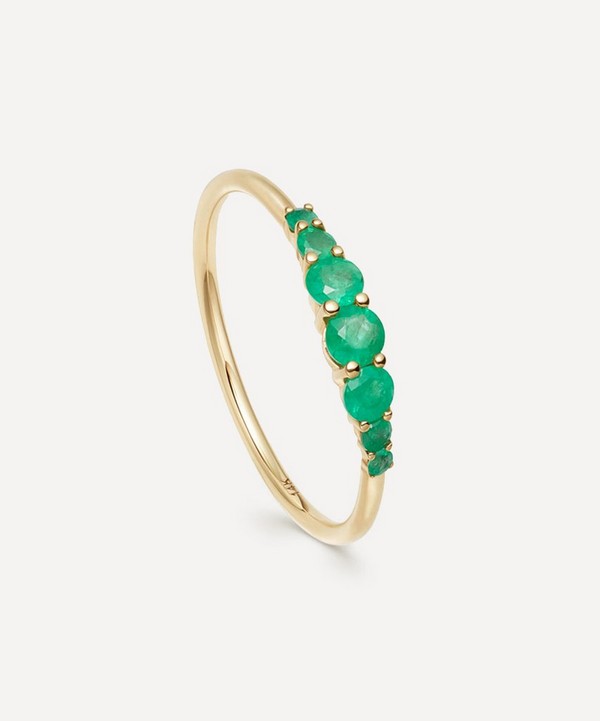 Astley Clarke - 14ct Gold Emerald Stacking Ring image number null