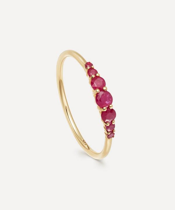 Astley Clarke - 14ct Gold Ruby Stacking Ring image number null