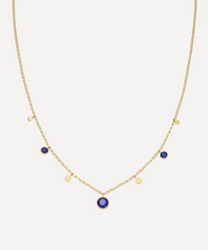 Astley Clarke - Gold Plated Vermeil Silver Stilla Droplet Lapis Lazuli Pendant Necklace image number 0