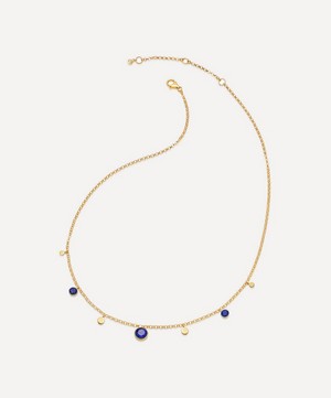 Astley Clarke - Gold Plated Vermeil Silver Stilla Droplet Lapis Lazuli Pendant Necklace image number 3