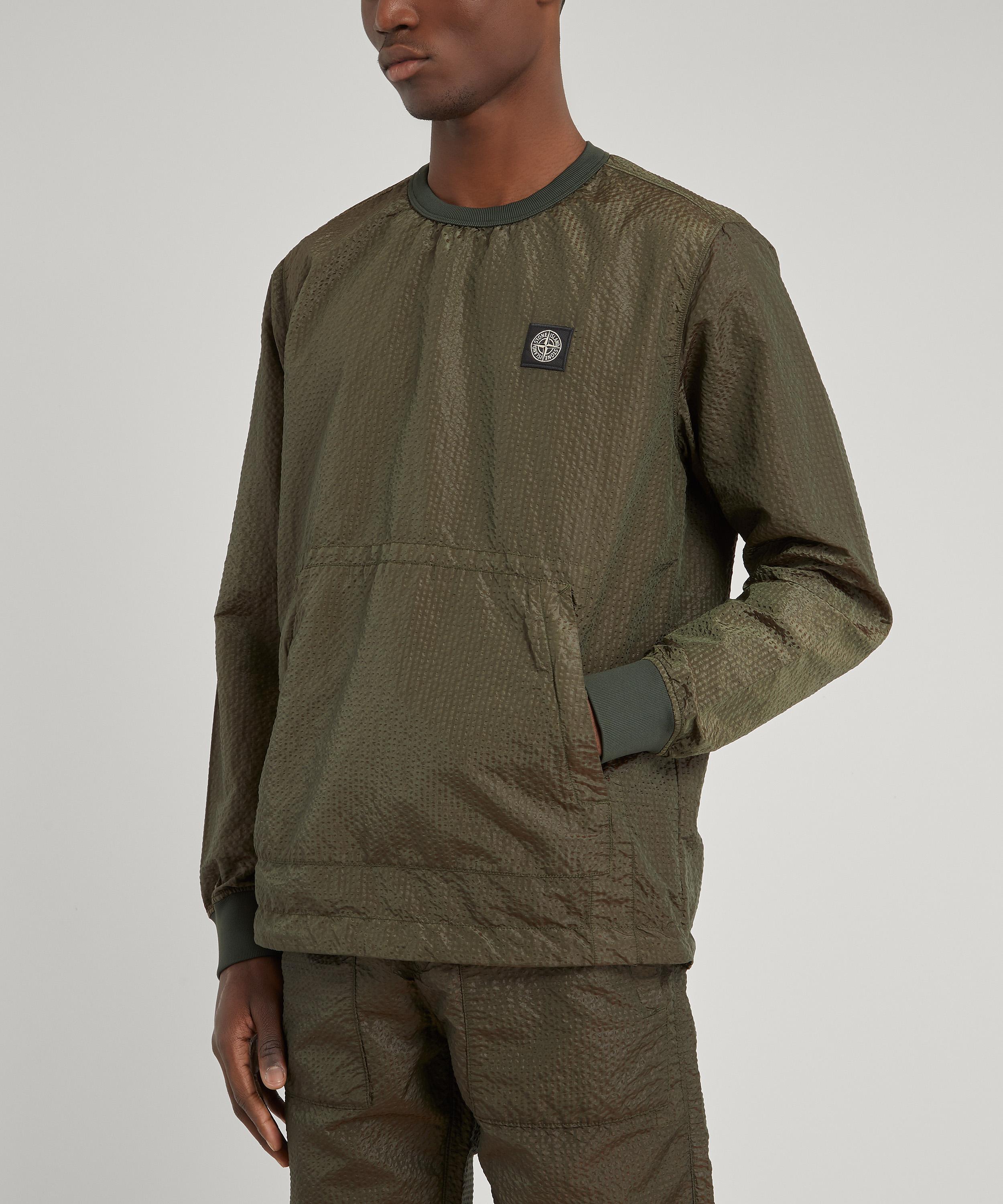 stone island nylon pocket sweatshirt