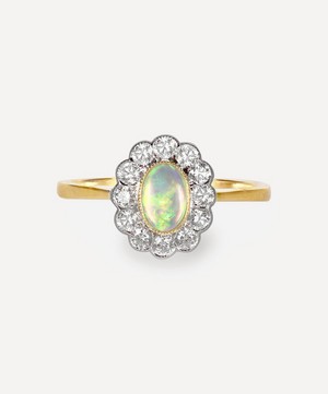 Kojis - 18ct Gold Opal and Diamond Cluster Ring image number 0