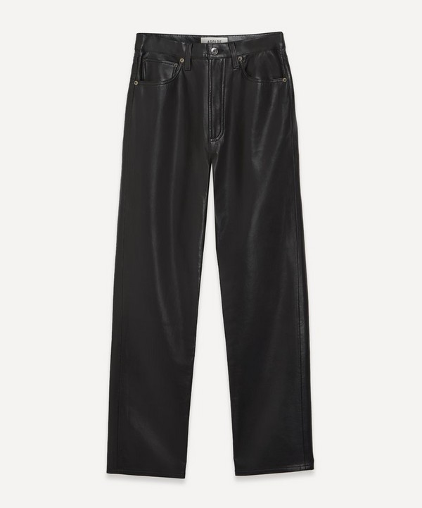 AGOLDE - 90’s Pinch Waist Leather Trousers image number null