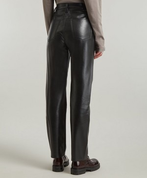 AGOLDE - 90’s Pinch Waist Leather Trousers image number 3