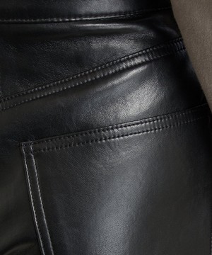 AGOLDE - 90’s Pinch Waist Leather Trousers image number 4