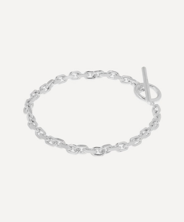 All Blues Silver Polished Anchor Bracelet | Liberty