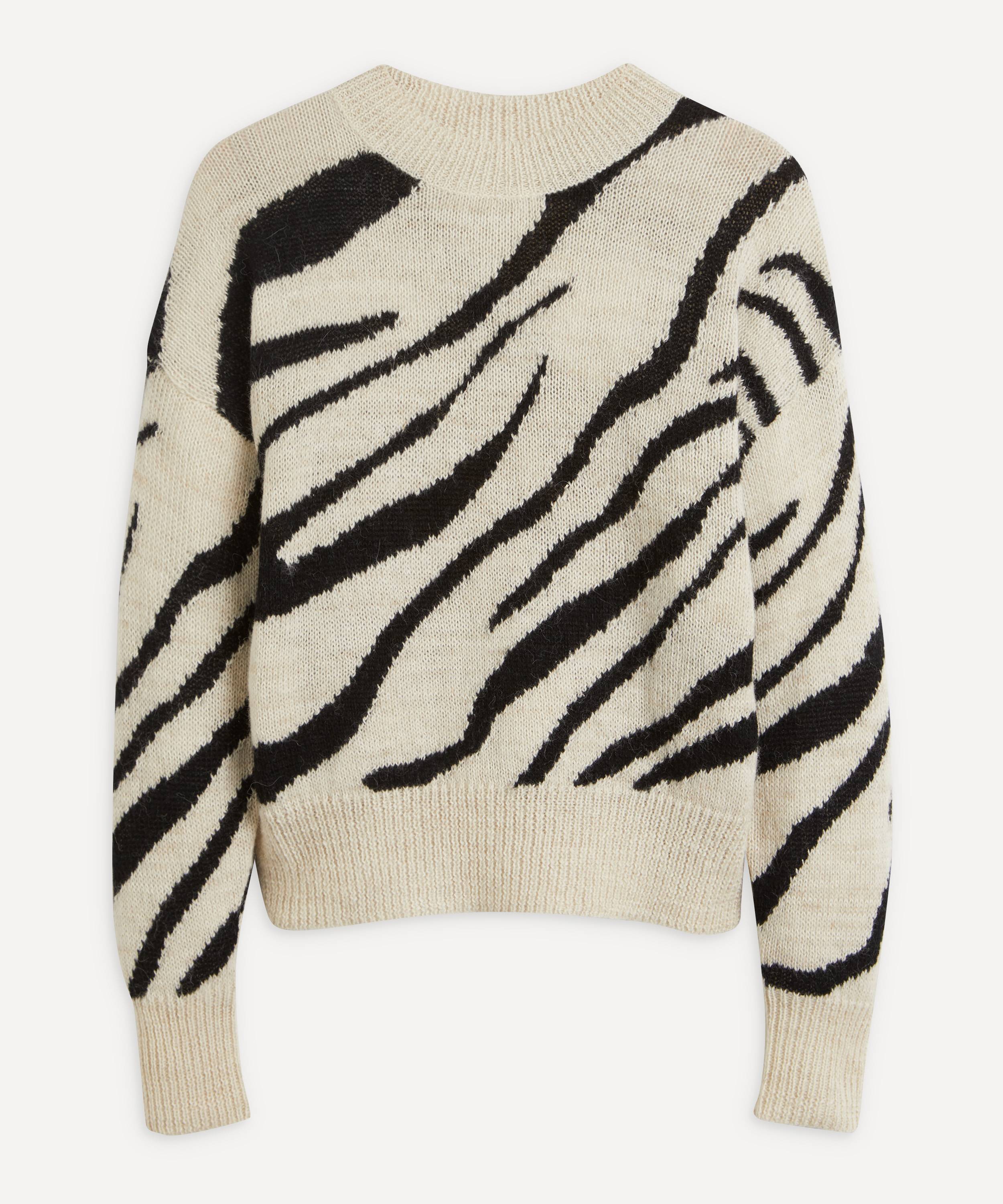 Isabel Marant Étoile Genna Zebra-Print Alpaca-Blend Sweater | Liberty