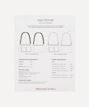 Merchant & Mills - The Factotum Bag Sewing Pattern image number 2