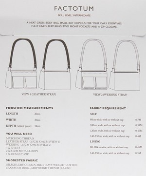 Merchant & Mills - The Factotum Bag Sewing Pattern image number 3