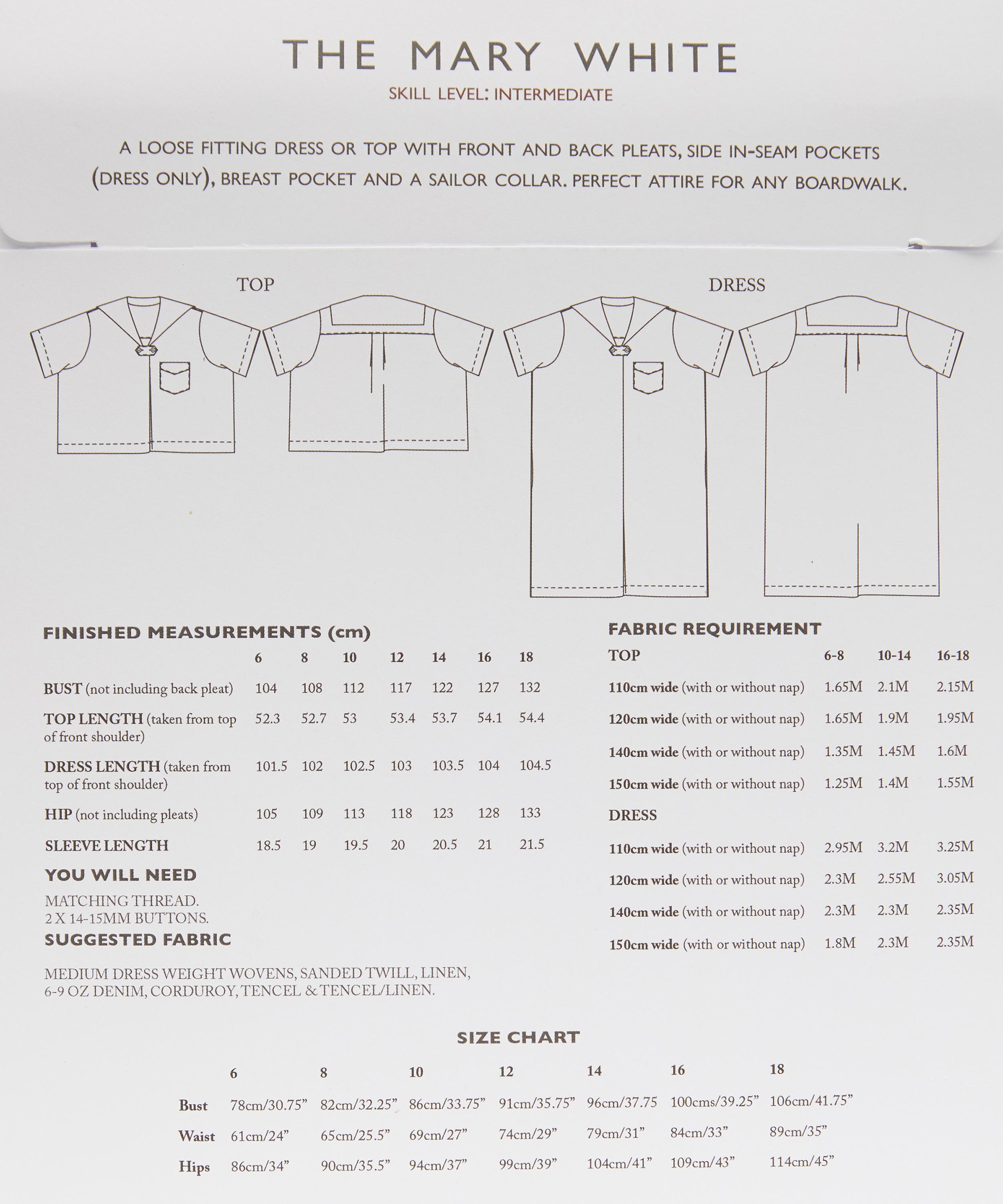 Merchant & Mills - The Mary White Sewing Pattern image number 3