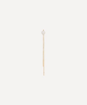 Hirotaka - 10ct Gold Akoya Pearl Chain Drop Earring image number 0