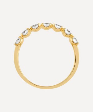 Dinny Hall - 14ct Gold Diamond Primrose Half Eternity Ring image number 2