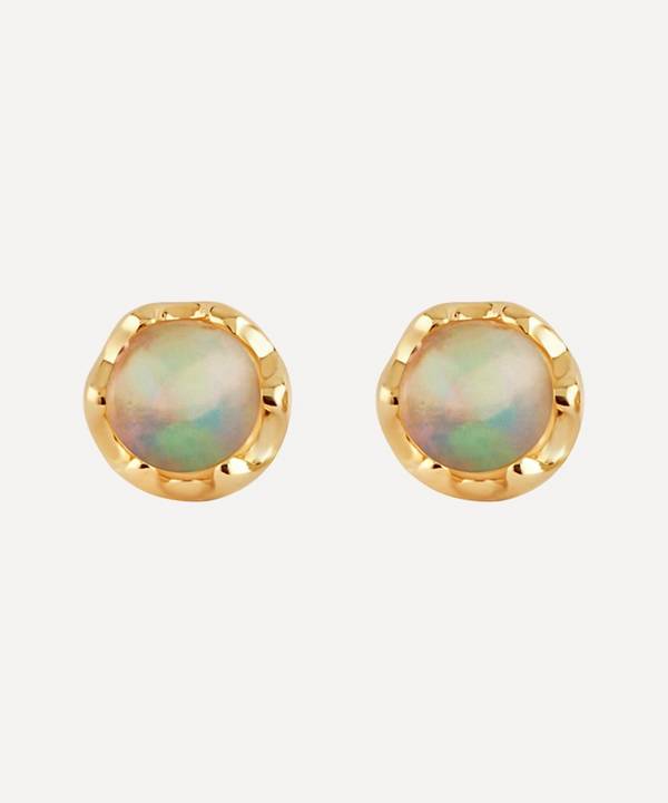 Dinny Hall - 14ct Gold Opal Stud Earrings image number 0
