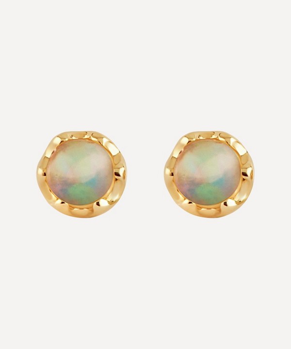 Dinny Hall - 14ct Gold Opal Stud Earrings