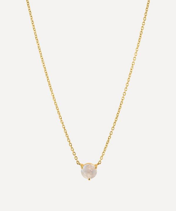 Dinny Hall - 14ct Gold Moonstone Pendant Necklace image number null