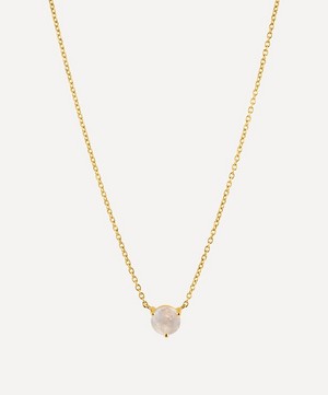 Dinny Hall - 14ct Gold Moonstone Pendant Necklace image number 0